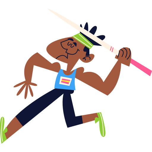 Pole vault free sticker