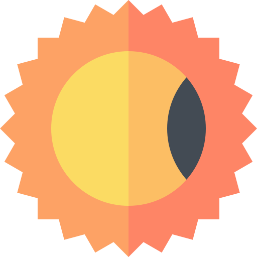 eclipse solar icono gratis