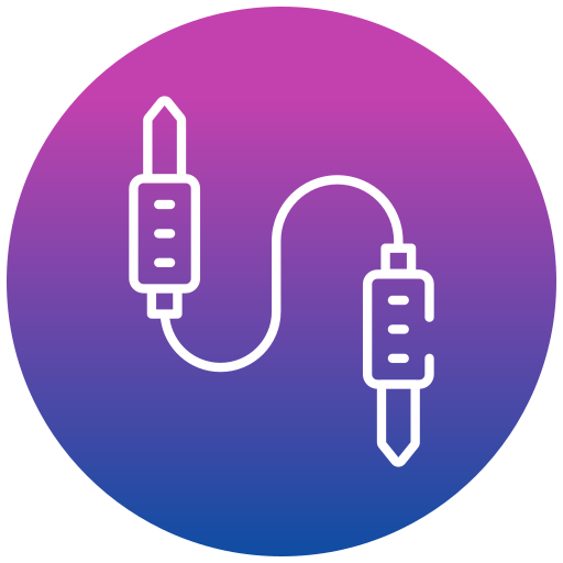 conector de audio icono gratis