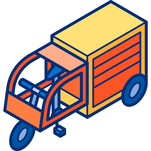 vélo cargo Icône gratuit