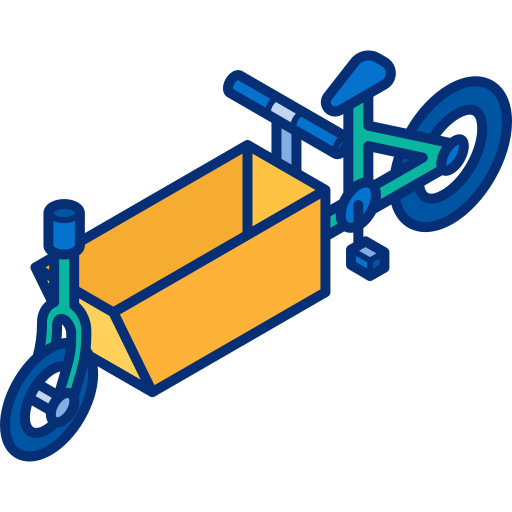 vélo cargo Icône gratuit vélo cargo Icône gratuit