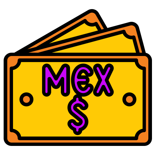 peso mexicano icono gratis