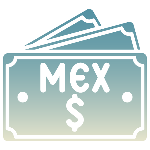 peso mexicano icono gratis