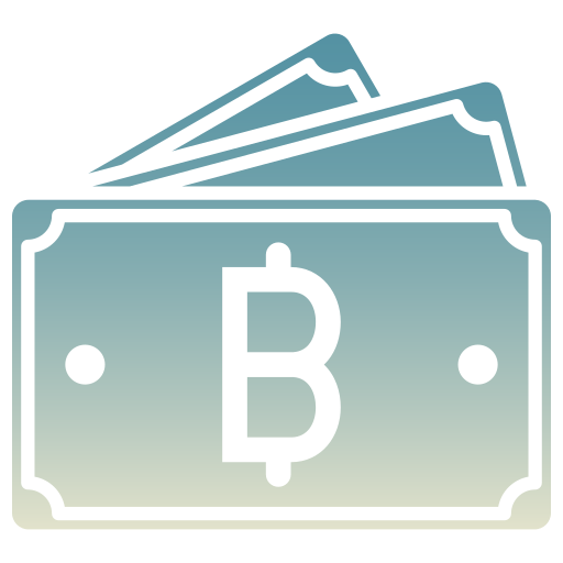 baht tailandés icono gratis