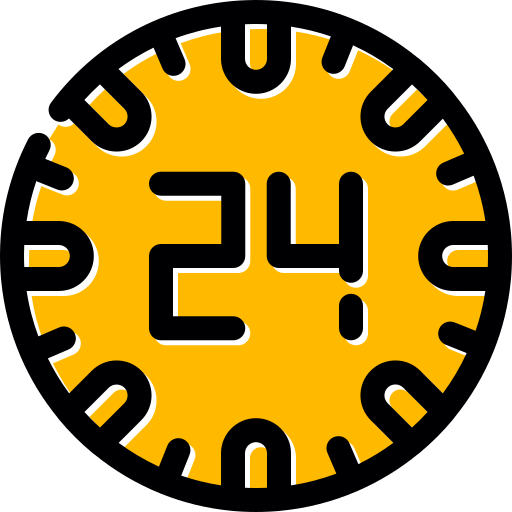 24 hours free icon