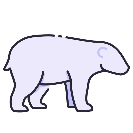 oso polar icono gratis