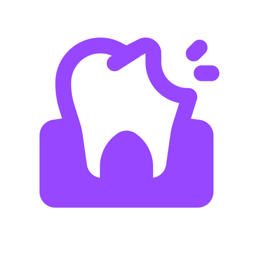 diente quebrado icono gratis