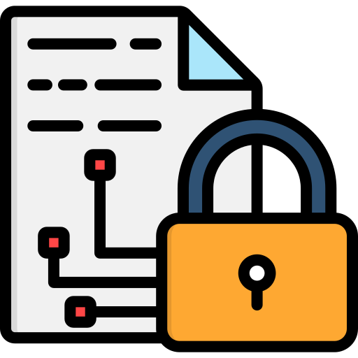 cifrado de datos icono gratis