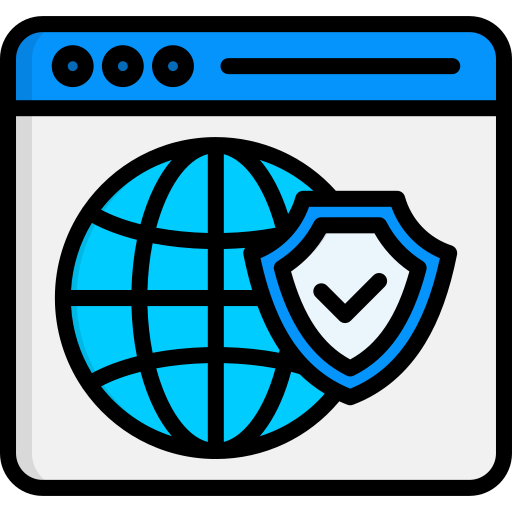 seguridad web icono gratis