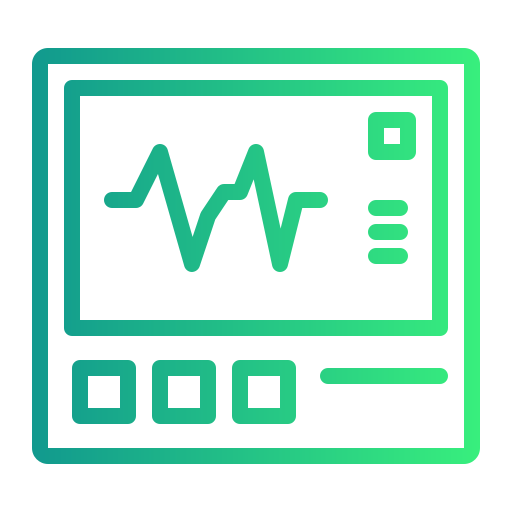 monitor de electrocardiograma icono gratis