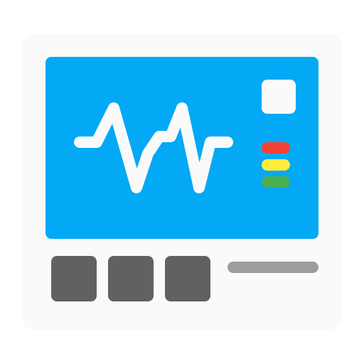 monitor de electrocardiograma icono gratis