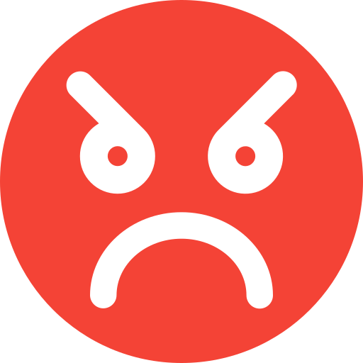 화난 무료 아이콘