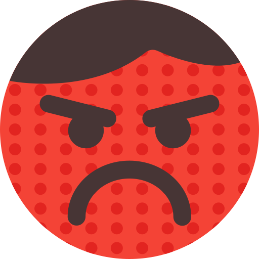 화난 무료 아이콘