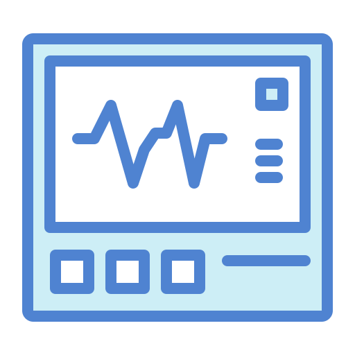 monitor de electrocardiograma icono gratis