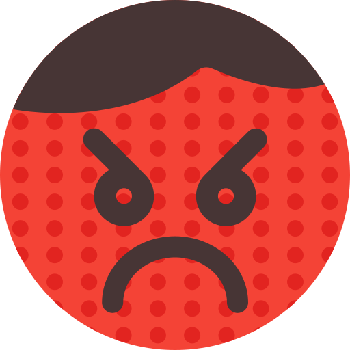 화난 무료 아이콘