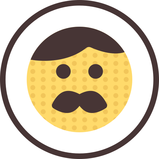 bigode grátis ícone