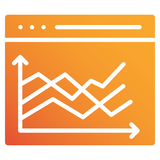 gráfico de linea icono gratis