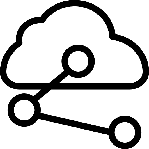 Cloud computing Basic Miscellany Lineal icon