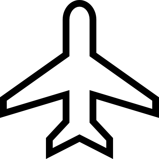 avión icono gratis