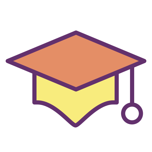 Sombrero de la graduación icono gratis