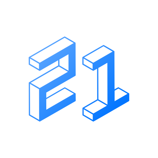 numéro 21 Icône gratuit numéro 21 Icône gratuit
