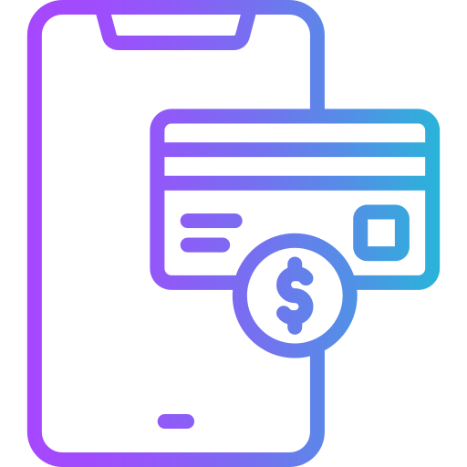 pago en línea icono gratis