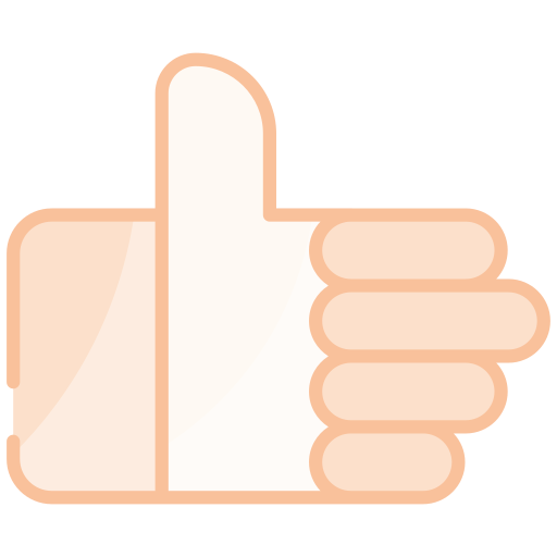 pulgares hacia arriba icono gratis