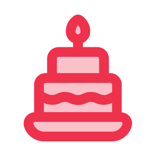 pastel de cumpleaños icono gratis