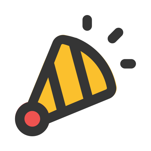 trompetas de fiesta icono gratis