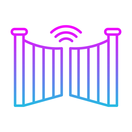 puerta inteligente icono gratis