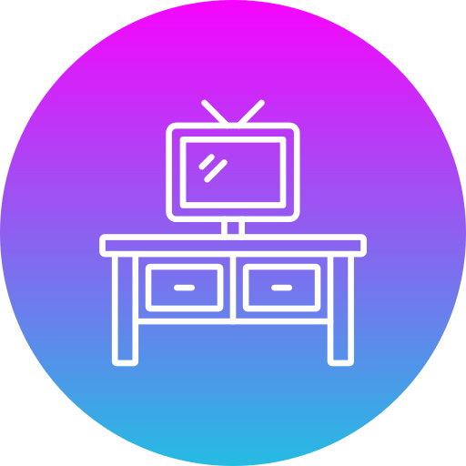 mesa de televisión icono gratis