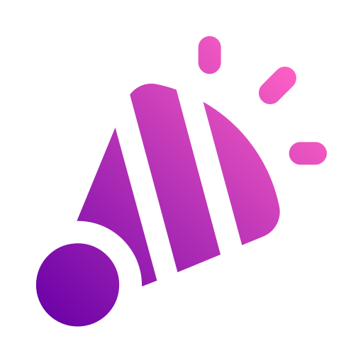 trompetas de fiesta icono gratis