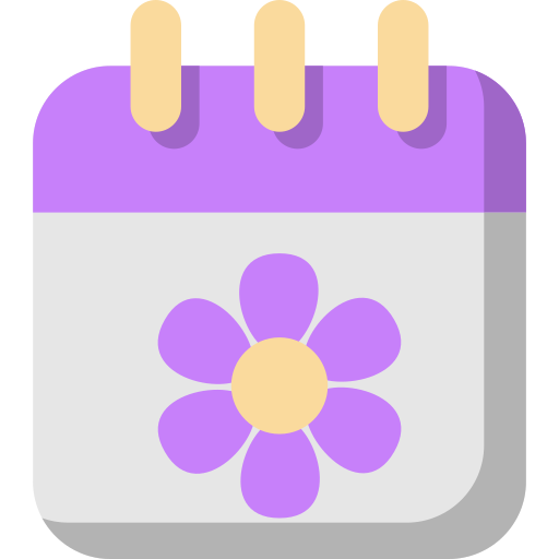 calendario de primavera icono gratis