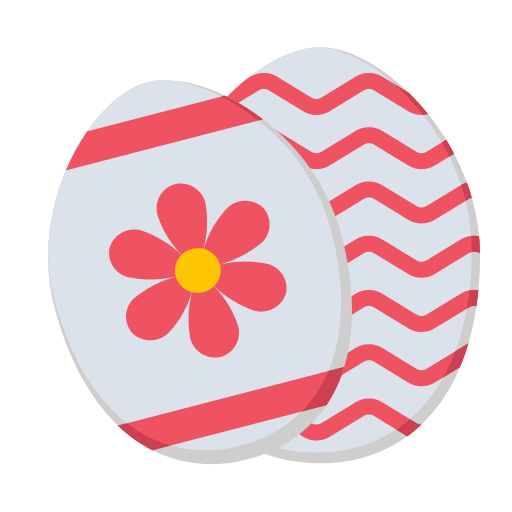 huevos de pascua icono gratis