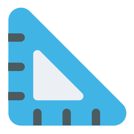 regla triangular icono gratis