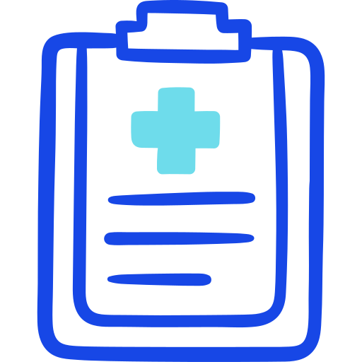 informe médico icono gratis