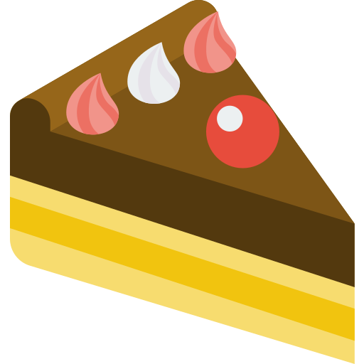 Cake Slice Icon Sign Black Cherry Vector Illustration Stock Vector -  Illustration of fruit, silhouette: 212655616