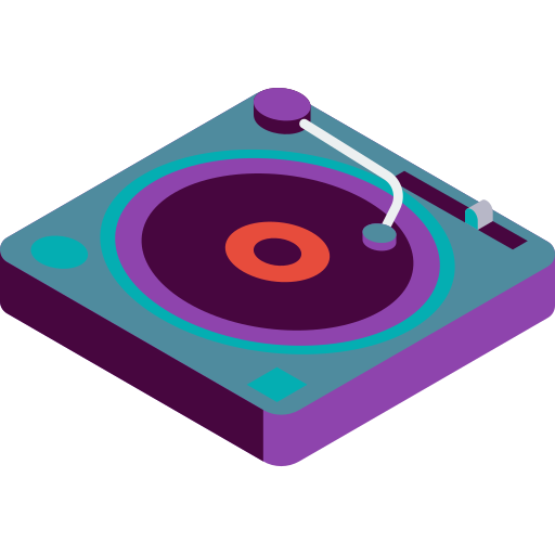 Turntable - Free music icons