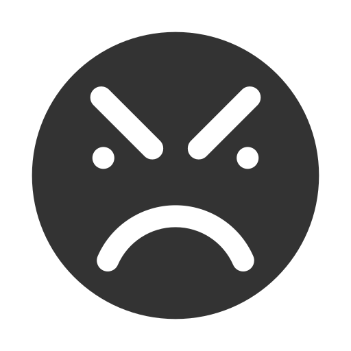 enojado icono gratis