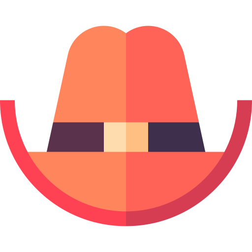 Sombrero de vaquero icono gratis