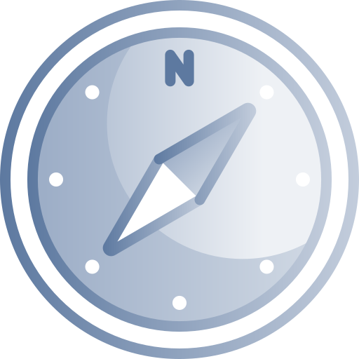 brújula icono gratis