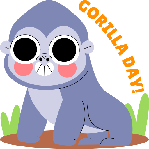 gorila gratis sticker