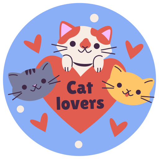 amante de los gatos gratis sticker