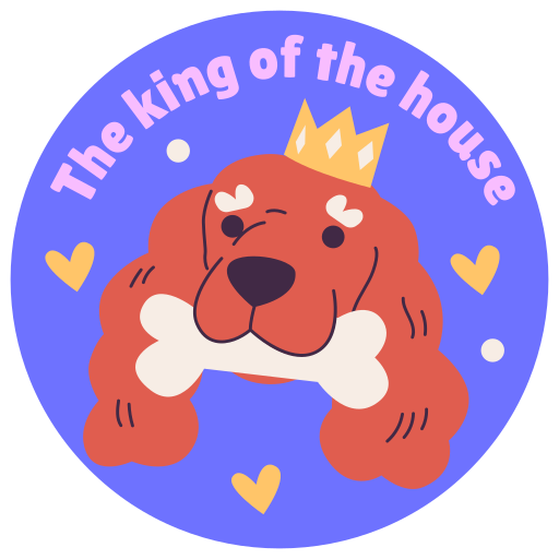 Dog free sticker