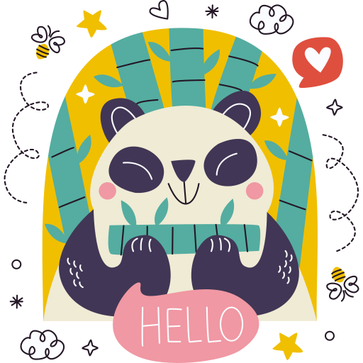 panda kostenlos Sticker