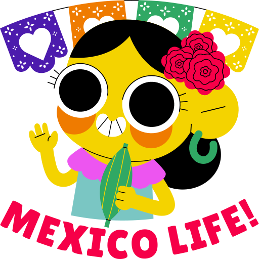 Mexican free sticker