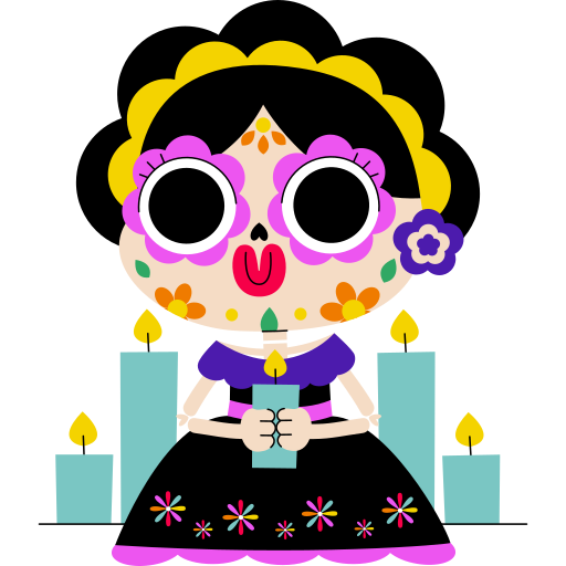 catrina gratis sticker