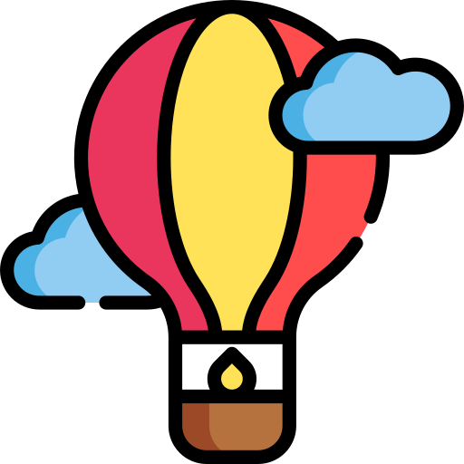 Air hot balloon free icon