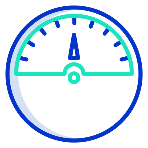 Speedometer Icongeek26 Outline Colour icon