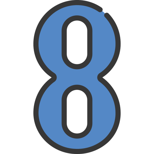 ocho icono gratis